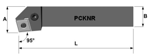 Drehhalter PCKNR2020 K12 rechts für CNM.1204